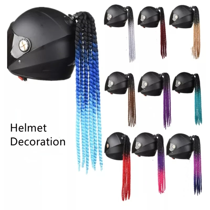 

Motorcycle Helmet Braids Pigtails Ponytail Twist Women Men Motorbike Riding Helmet Braids for Yamaha 155 Aerox 650 Xvs Aerox 50