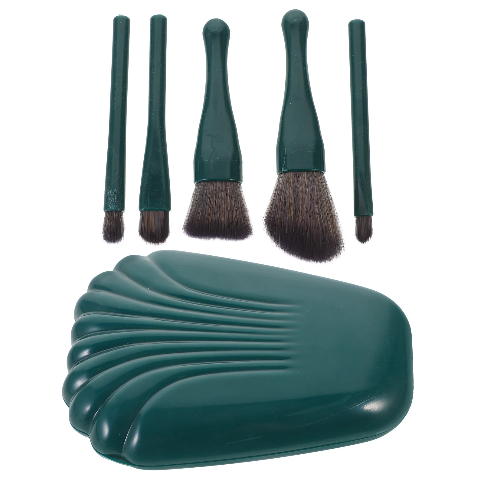 1 set mini set di pennelli per trucco per principianti setole morbide kit di cosmetici durevoli strumenti portatili per ombretto fard in polvere per il viso