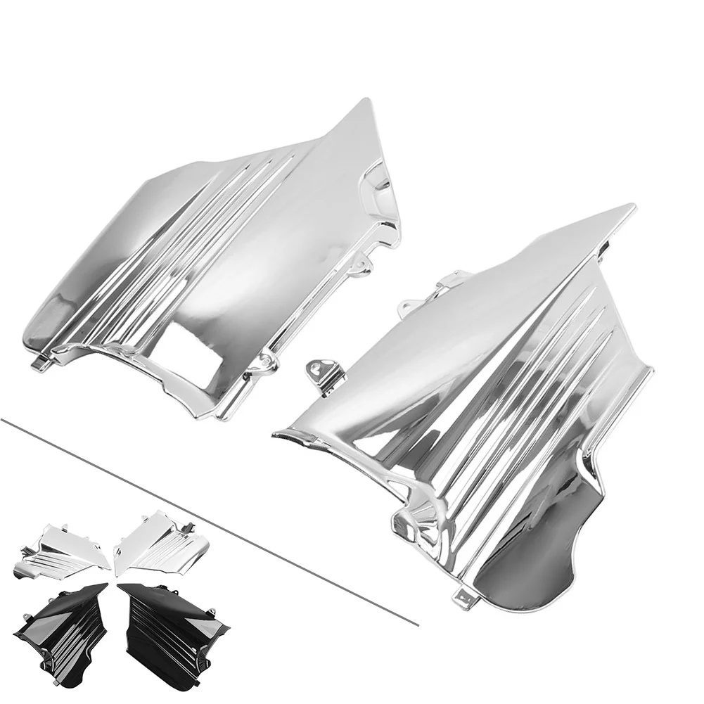 1Pair Motorbike Engine Lower Side Covers ABS Chrome/Black For Honda Goldwing GL1500SE GL1500A GL1500I Interstate 1988-2000