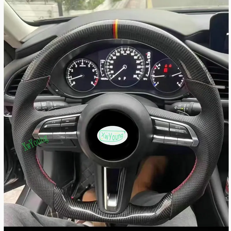 

Для Mazda Mazda3 CX-30 CX30 CX-50 CX50: Индивидуальный руль из 100% настоящего карбона