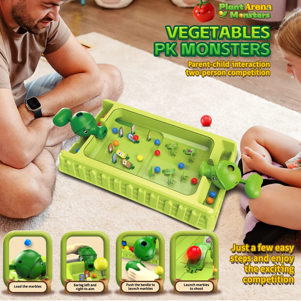 Máquina de pinball educacional, jogo de pinball, 2 jogadores, brinquedos para crianças pequenas, máquina de pinball de mesa para 3-5 anos de idade