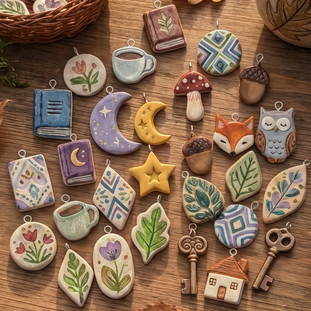 Modische und Trendige Neue Blatt-Stern 316 Edelstahl Wasserdichte Farbbeständige DIY-Anhänger Charms für Schmuckherstellung – Detail 2