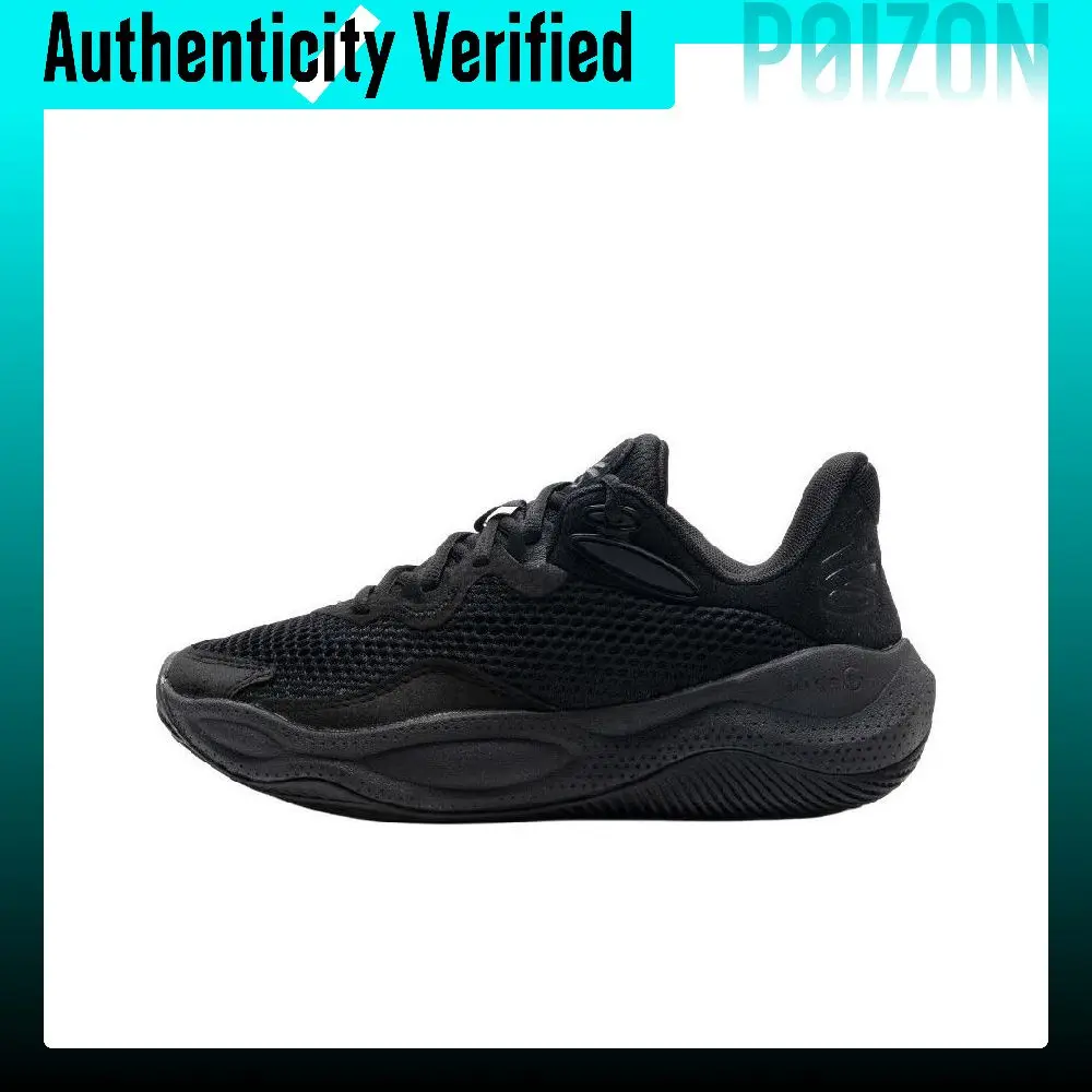 Under Armour Curry Splash 24 Abrasion Resistant Breathable Low top Basketball Shoes Unisex Black 3028193-001