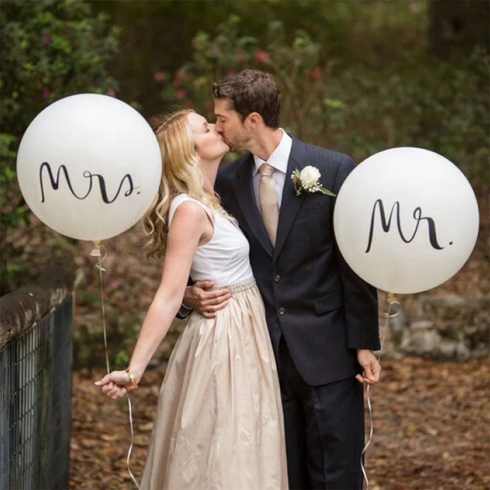 2Pcs Mr Mrs Balloon…