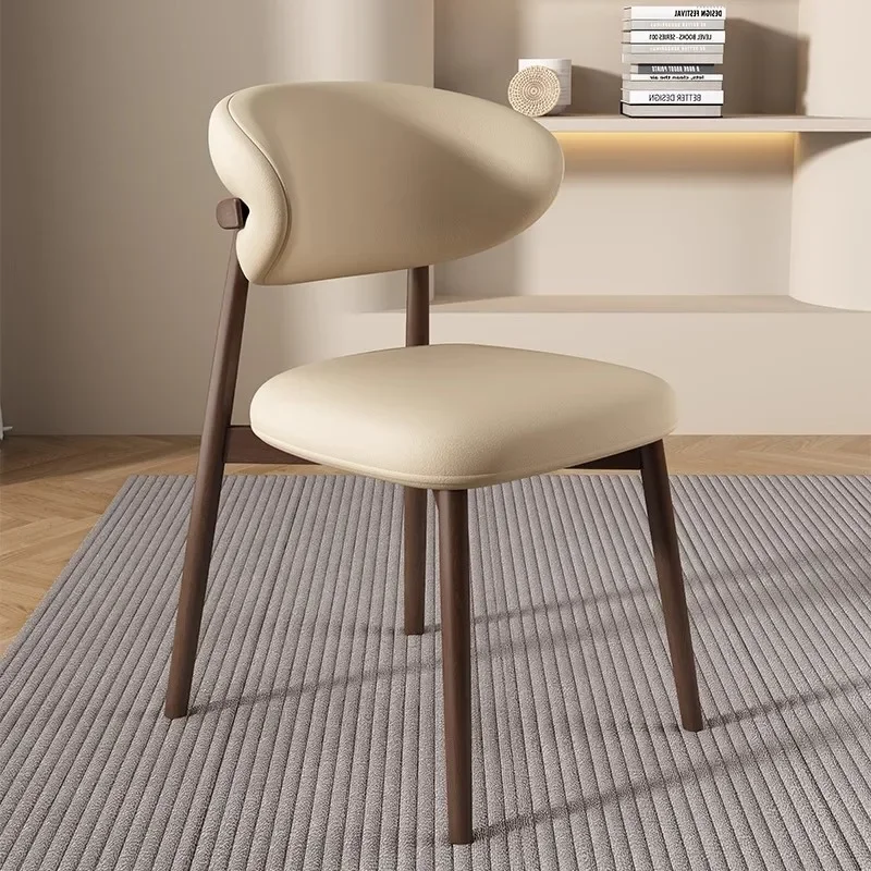 Nordic light luxury Internet celebrity dining chair modern simple sofa chair high-end design dining table ideal match