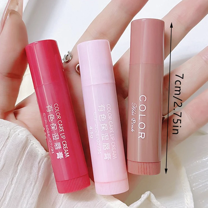 Lip Balm Moisturizing Anti-dry Lip Balm Easy To Carry Anti-cracking Lipstick Colored Lip Tint Makeup Lip Gloss Cosmetics