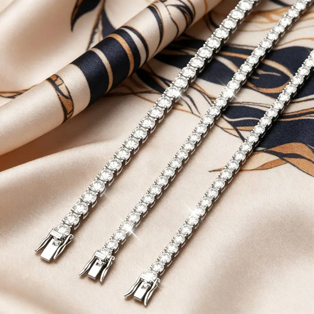 Thumbnail 3 - #40 Top Moissanite Tennis Bracelets Picks for Every Budget