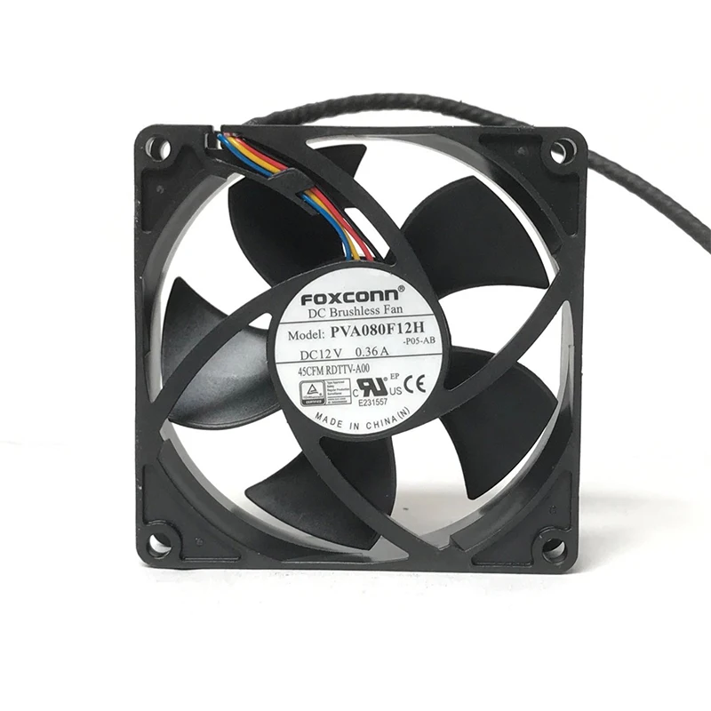 BRAND NEW PVA080F12H 4WIRES 12VDC ORIGINAL COOLING FAN COOLER 8020 80*80*20MM