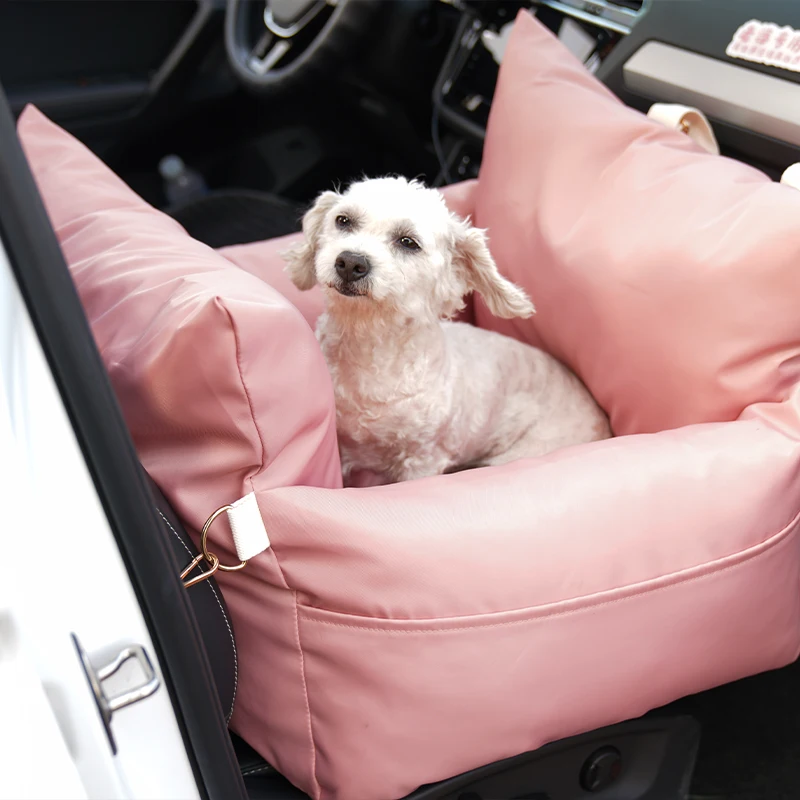 

Dog Car Seat Waterproof Durable Removable Safe Travel Dog Car Bed Small Medium Pet