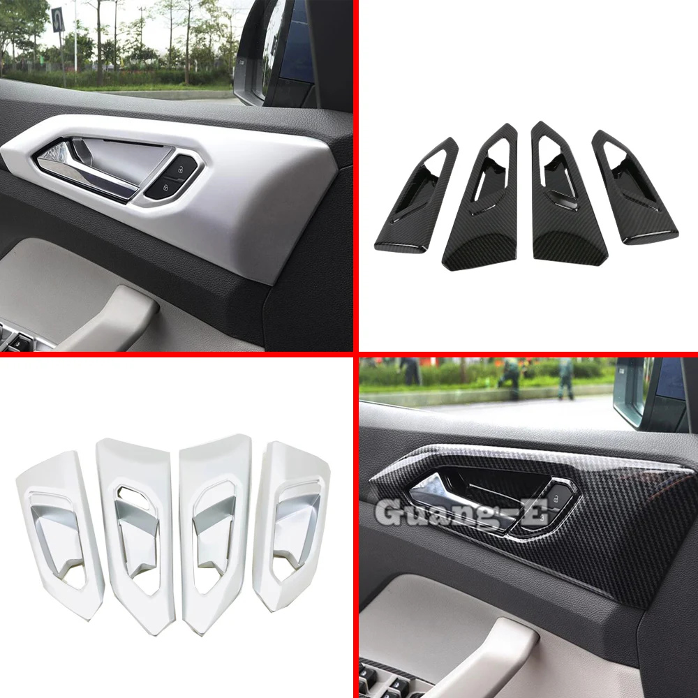 Für Volkswagen VW T-cross Tcross 2019 2020 2021 2022 2023 Auto Aufkleber Handlauf Trim Tür Innen Griff Schüssel armlehne Teil 4 PCs