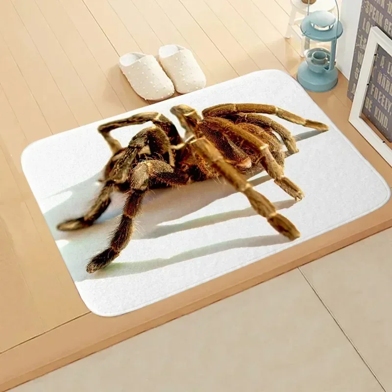 Non-slip Doormat Funny Climbing Tarantula Big Spider Lover Bath Bedroom Mat Welcome Carpet Flannel Modern Decor 160x220cm