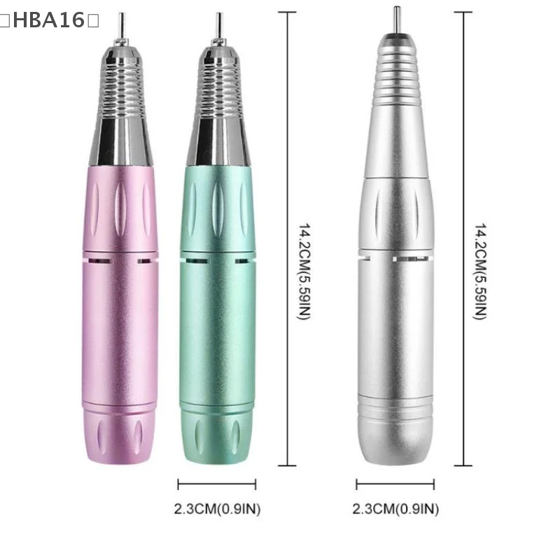 ómHBA16 Parque Elektrische DC Nagelboor Pen Handvat Bestand Polish Grind Machine Manicure Pedicure Tool Voor Nagels Boormachine Accessoires