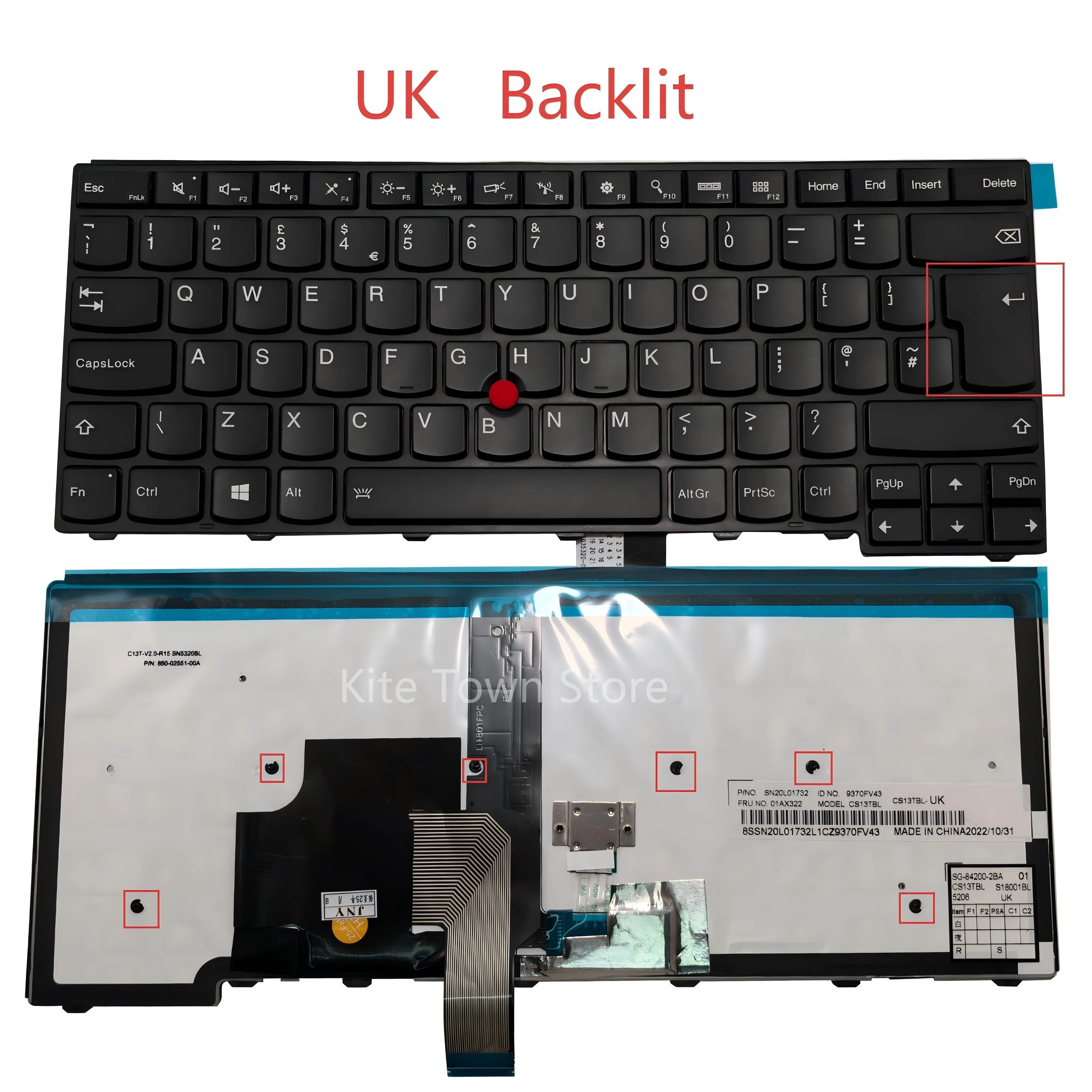 New UK/DE/SP/FR/RU/US Layout Laptop Keyboard for Lenovo Thinkpad E431 E440 L440 L450 L460 L470 T431s T440 T440s T450