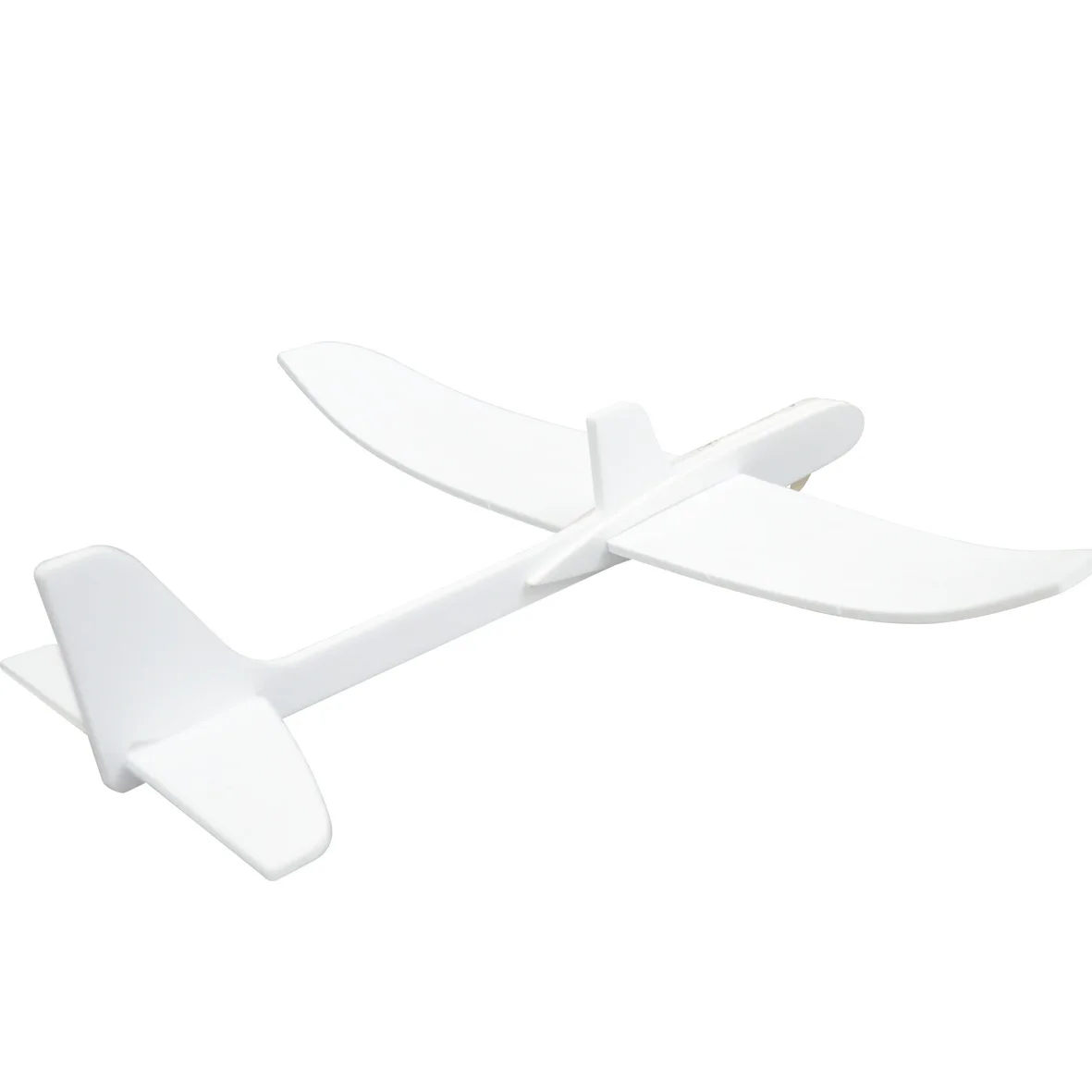 

White Foam Airplane Paintable DIY Glider Outdoor Flying Throwing Foam Glider Airplane Flying Toys Biplane Toy DIY Paint Toys