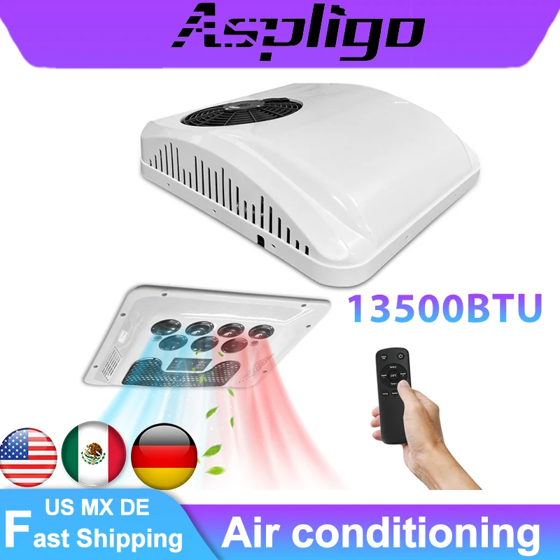 

Электрический кондиционер на крыше Aspligo MX Shipping RV, 12 В/24 В, Coolin, кондиционер для парковки новой энергии для грузовиков, кемперов, фургонов