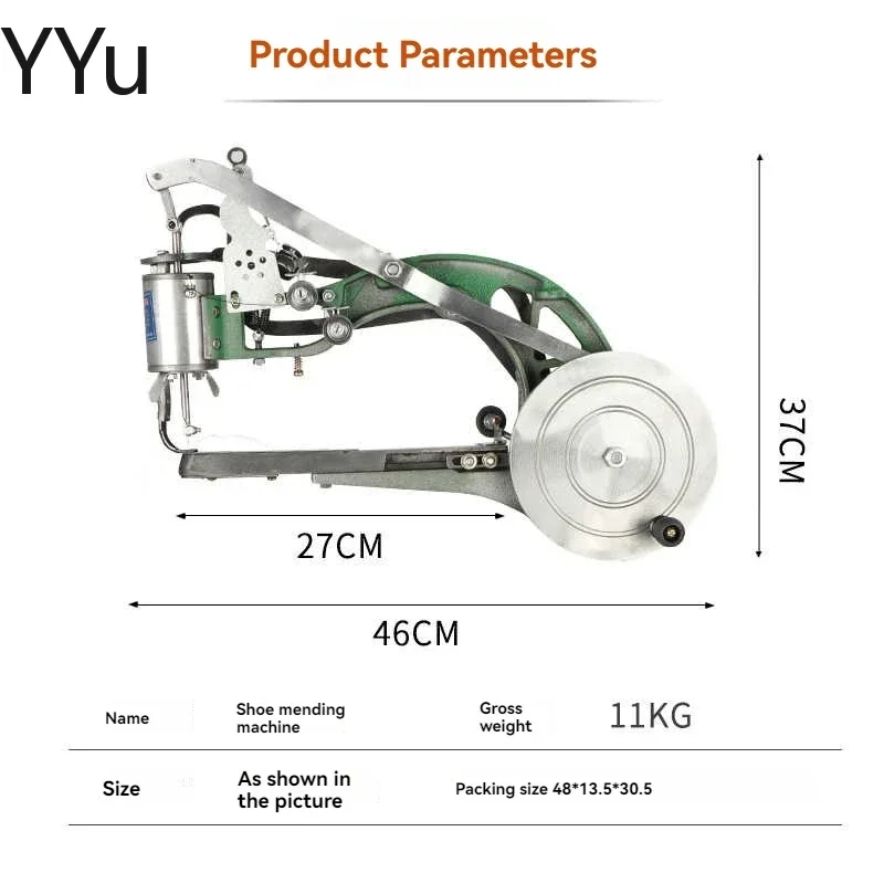 Shoe Repair Machine Manual Shoe Mending Dual Cotton Nylon Line Shoe Sewing Machine Hand Machine For Shoes Bags