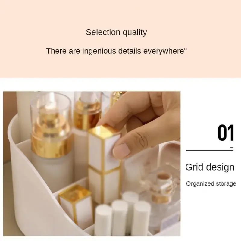 Cosmetic  Box Desktop Dressing Table Cosmetic Mirror Skin Care Products  Rack Lipstick  Box Desk Drawer