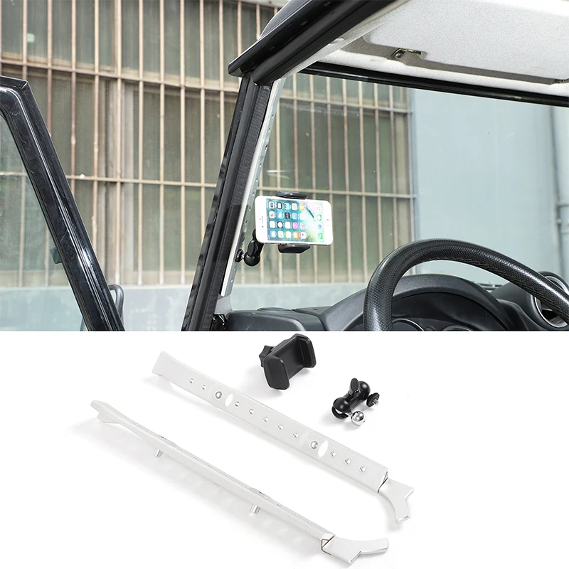 For Land Rover Defender 90 110 130 2004-2018 Car Interior A-pillar Expansion Base Multi Function Mount for Phone Camera Recorder