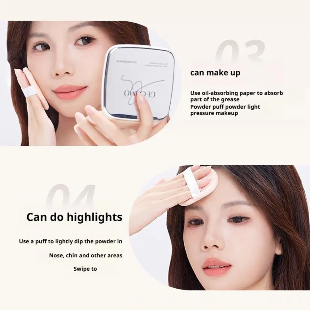 Gecomo ماتي المخفي عقد ماكياج اشراق مجموعة ماكياج العسل مسحوق ترطيب المخفي الخروج ماكياج مسحوق