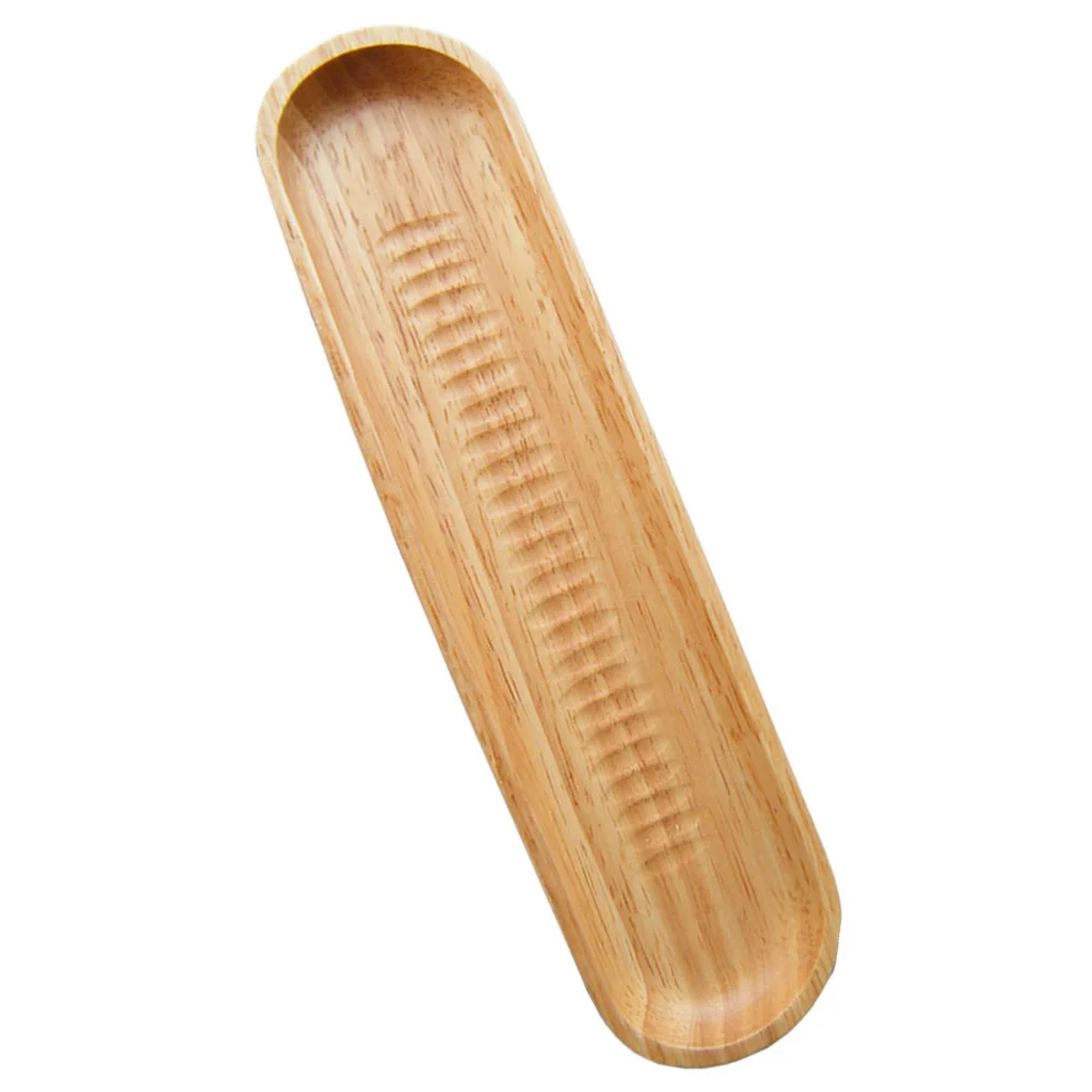 

1Pcs Wooden Sushi Plate Rectangular Khaki Housewarming Gift Choice Practical Use Kitchen Supply Sushi Dish