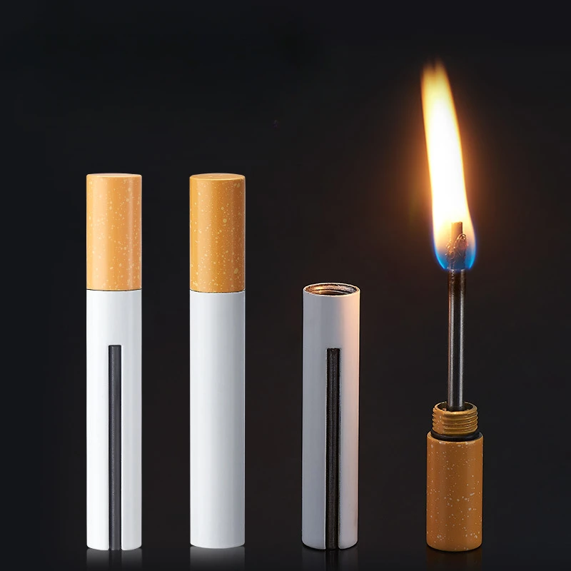 Cigarette-shaped Match Personalized Creative Windproof and Waterproof Portable Cigarette Lighter Match Mini Men\'s Gift Lighter