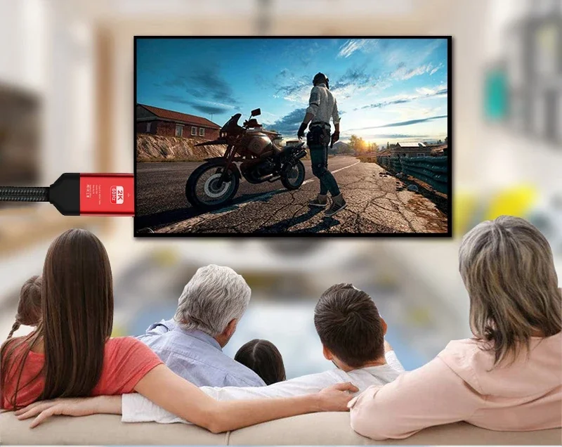 كابل محول 3 in1 Micro USB من النوع C إلى HDMI لهاتف IPhone X 6 7 8 IPad Samsung S8 S9 IOS Android Phone إلى TV HDTV