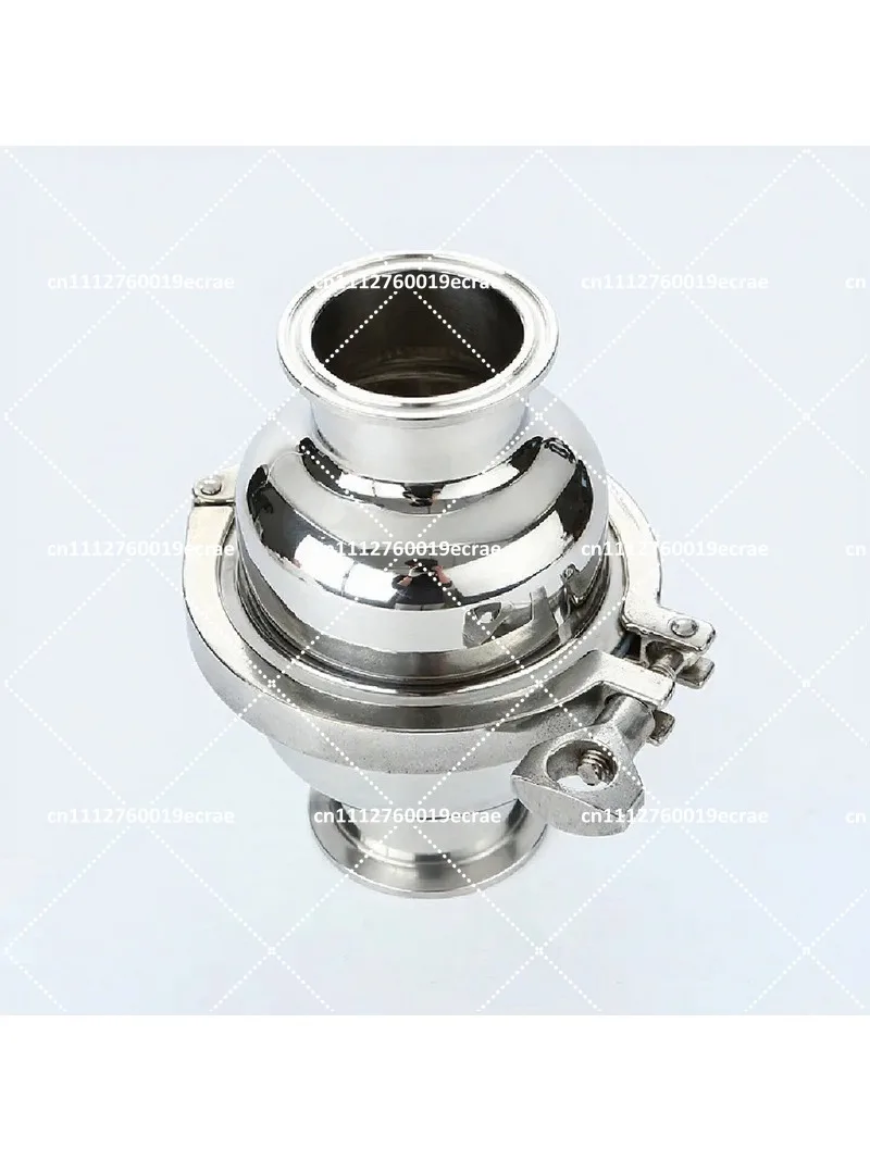 Stainless Steel Sanitary Quick Load Tube Filter Check Valve Food Grade Spherical Discharge Screen