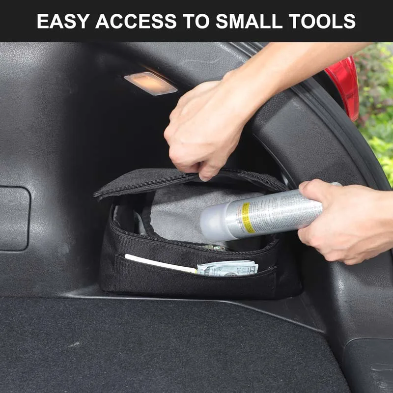 

Oxford Cloth For Nissan Juke F15 11-19 Car Trunk Side Slot Storage Bag Pouch Trunk Side Groove Tool storage bag Car Accessories