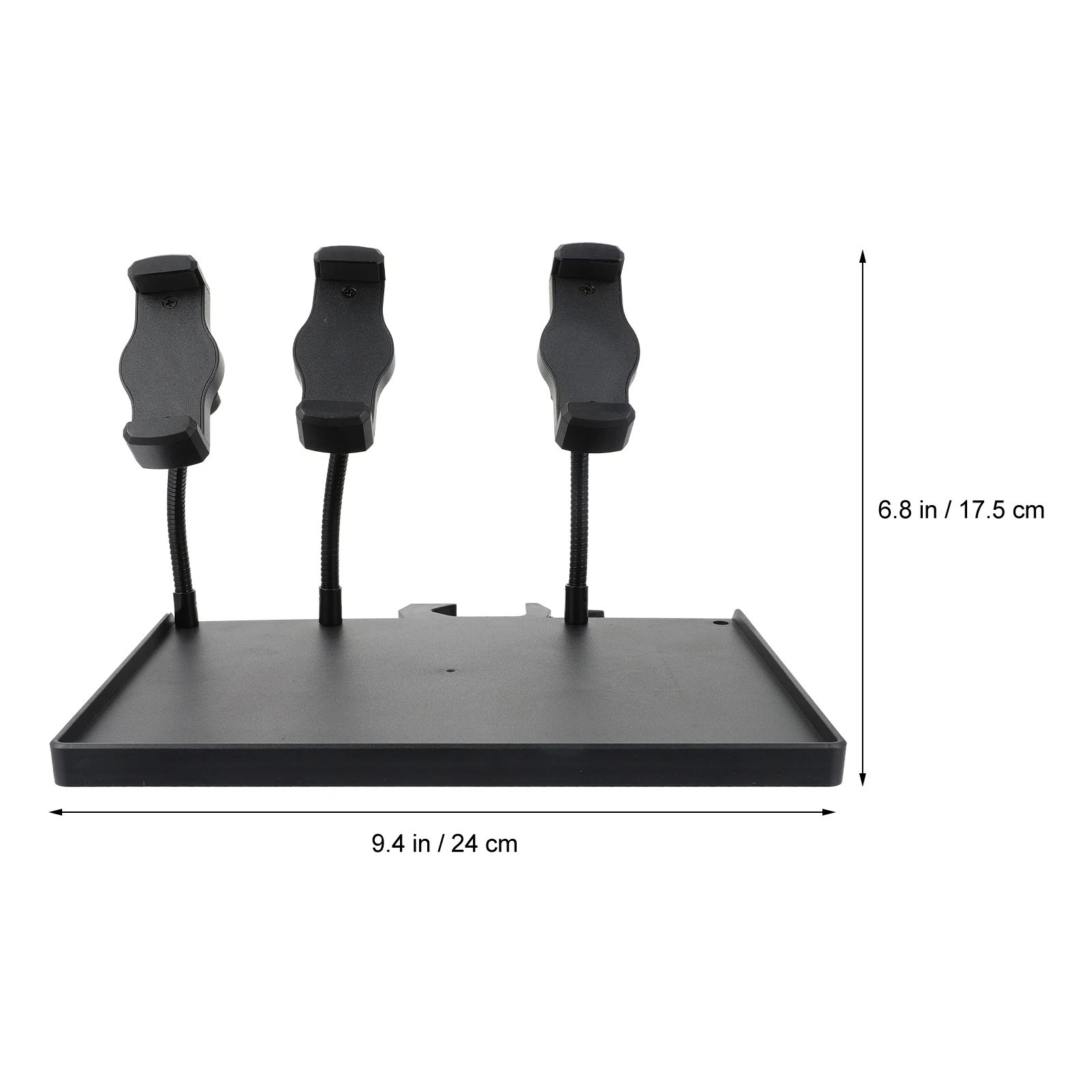 

Mic Stand Tray Mobile Phone Holder Tripod ABS Plastic Clamp Rack Adjustable Height C Type Lock Music Sheet Bracket