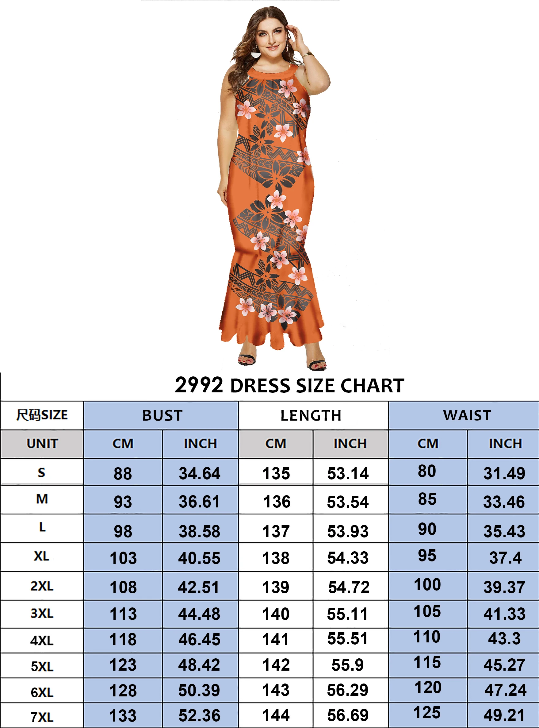 New Design Custom Mumu Dresses Samoan Puletasi Island Women Clothing Elegant Party Long Polynesian Mermaid Dress