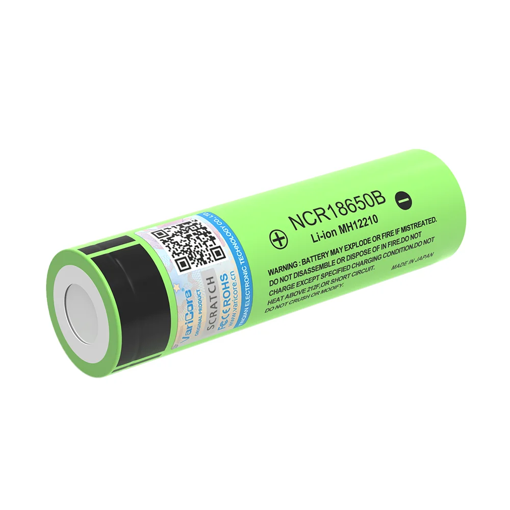 VariCore 100% New Original NCR18650B 3.7v 3400mAh 18650 Lithium Rechargeable Battery For Flashlight batteries Flat head