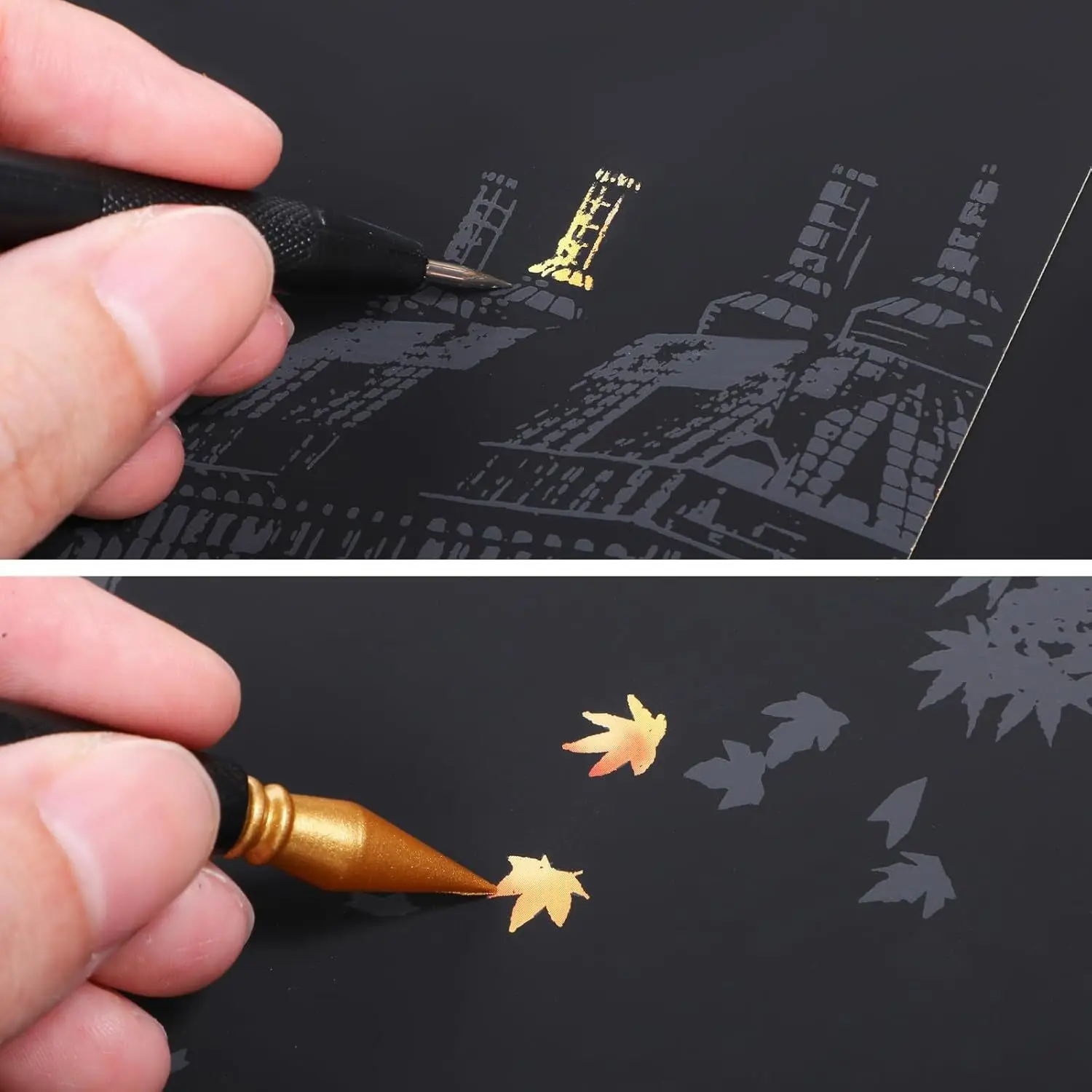 4 قطع من أدوات الرسم للخدش، مجموعة أدوات الرسم بما في ذلك حقيبة الأدوات، وأقلام تلوين الخدش، وأقلام بلاستيكية، وقلم خشبي #5