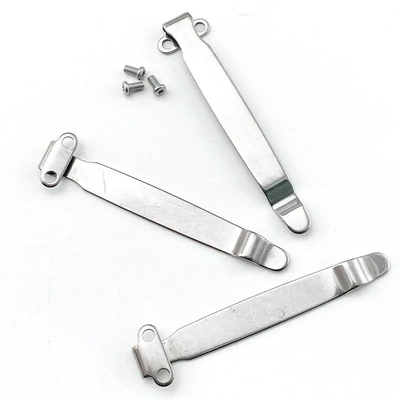 1Piece New Type Stainless Steel  Clip for DIY Folding Pocket Knife Tool DIY Accessories Folding Knife Back Clip Holder