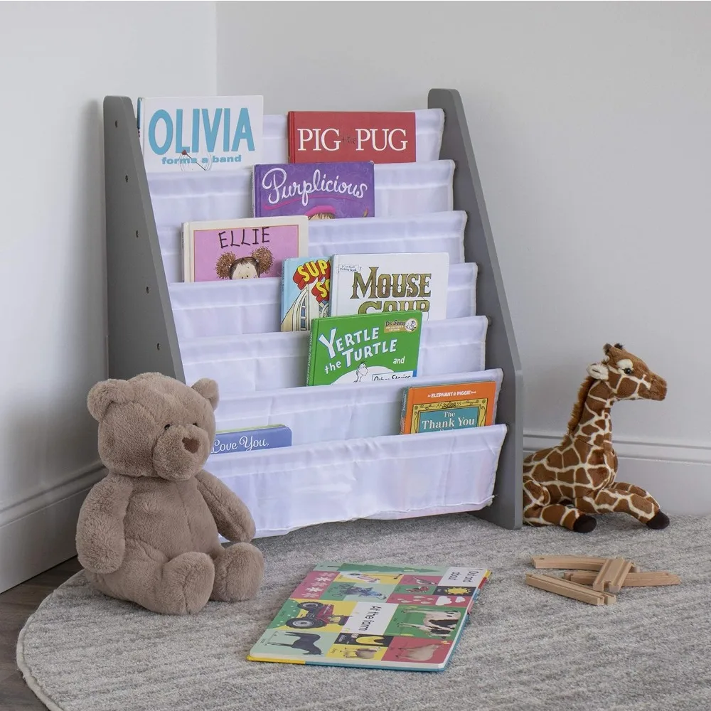 Estante Super Sized Infantil, Book Rack Organizer, 6 Camadas