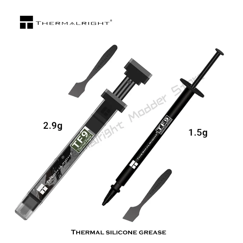 TF9 Thermal Paste Grease 1.5/2.9g 14W/m-k Heat Conduction with Scraper Easy to Paint Non-Conductive Material