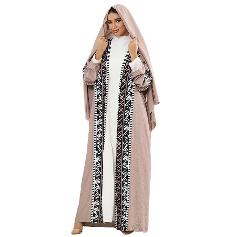 

Islamic Abaya for Women Modest Ethnic Dress Muslim Maxi Dress and Abaya with Hijab for Women Vestidos Elegantes Para Mujer