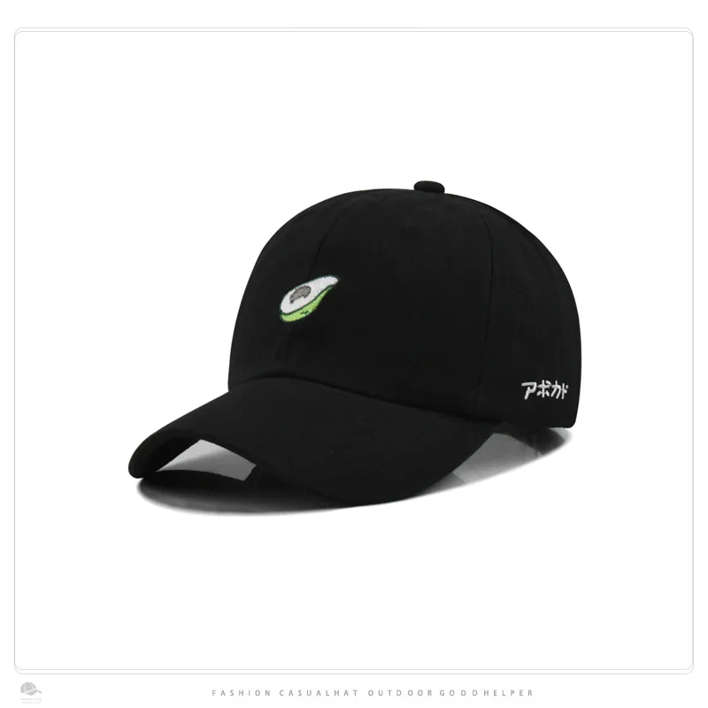 

Hat Female Small Fresh Avocado Curved Brim Baseball Cap Outdoor Fashion Casual Sunshade Duck Tongue Hat Gorras Men Caps