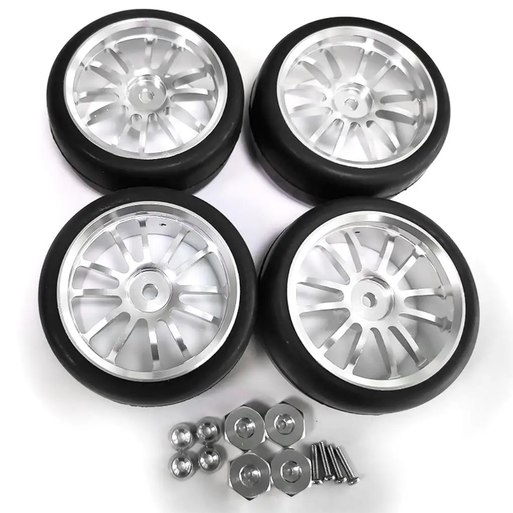 

RCGOFOLLOW 1/10 Plastic Wear-resistant Wheel Rims Tyre RC Upgrade Part Rc Wheel Rims Tyre For WPL D12 RC Car Part