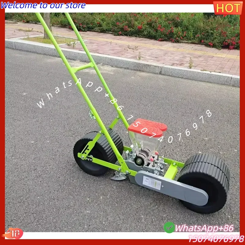 2026 Manual 2-Row Push-Type Vegetable Seeder Home Planter Radish Cabbage Celery Green Onion Lettuce Spinach Seeds