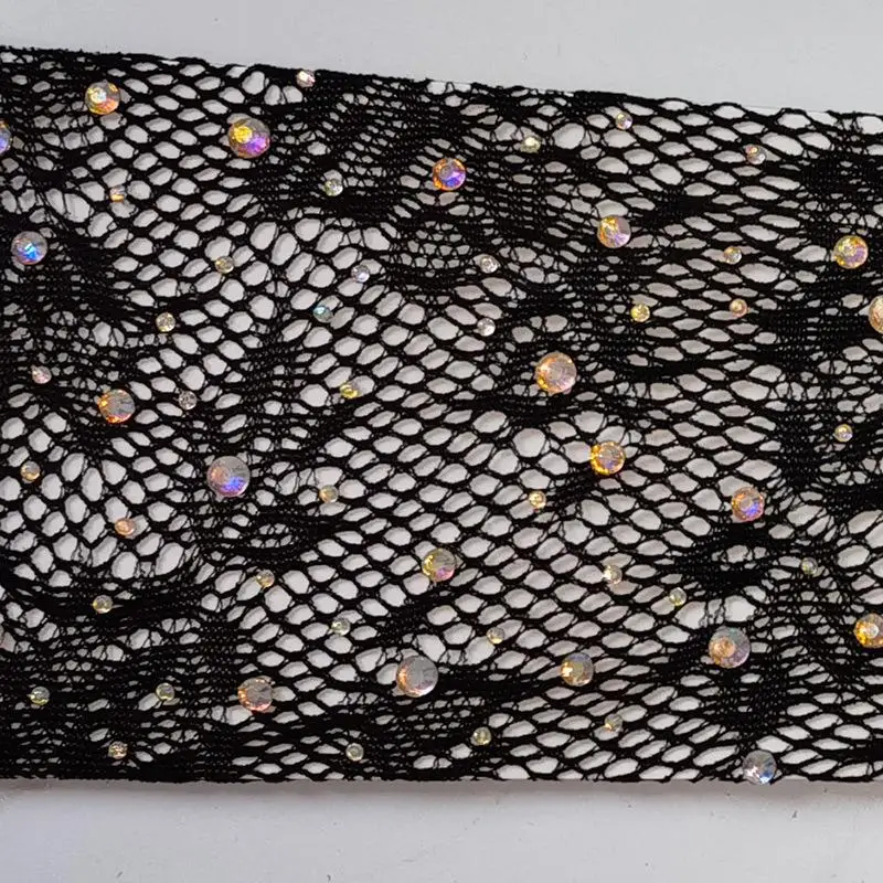 スパークリング女性のセクシーな弾性網タイツ手袋ロングストレッチアームスリーブフルフィンガーコスプレプロムステージグローブ用