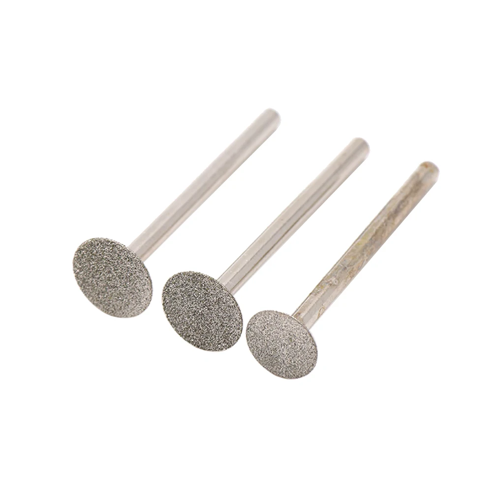 Diamant-Schleifgrat mit Körnung 60, 2,35/3 mm Schaft, Nadelspitze, Gravur, Schnitzen, Polieren, Jadestein-Bohrer für Dremel Rotary