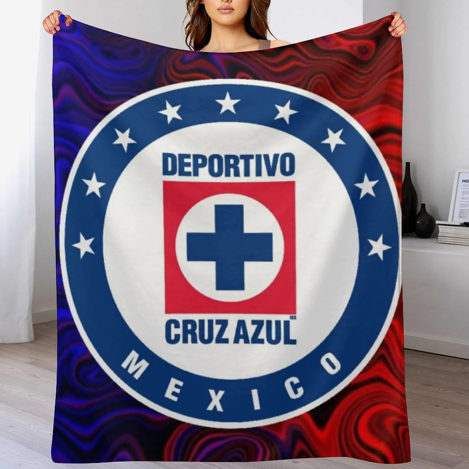 cruz azul Throw Blanket