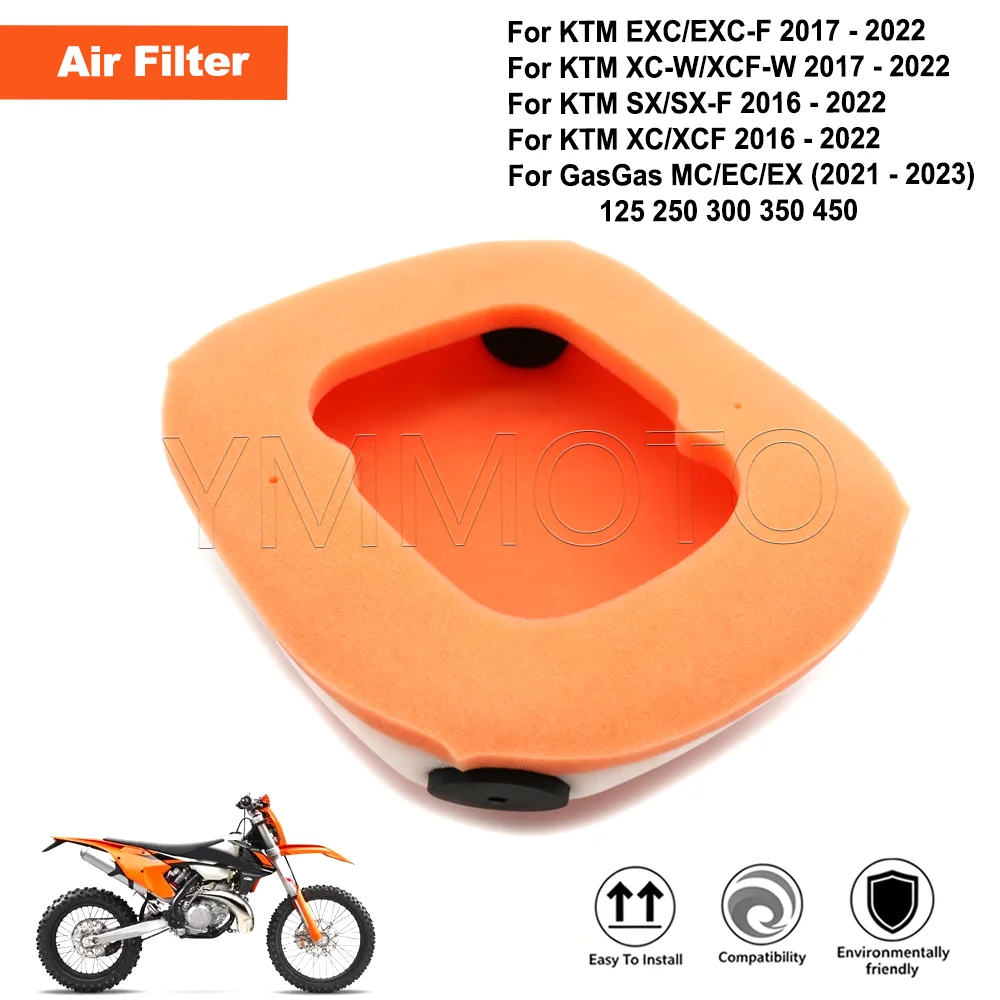 Motorcycle Air Filter Sponge For KTM SX 125 350 SX250 XC EXC EXC-F W GASGAS EX EC MC 125 Air Intake Filter Purification Cleaner