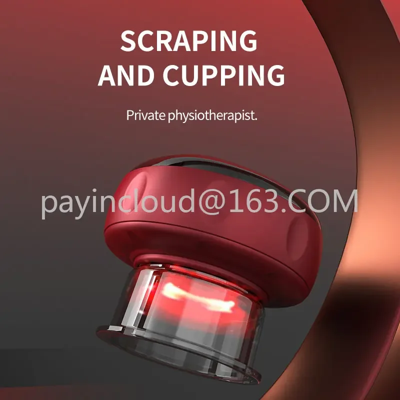 Portable Electric Vacuum Suction Back Gua Sha Back Massager Tool Cupping Therapy Massager Vacuum Cupping Machine