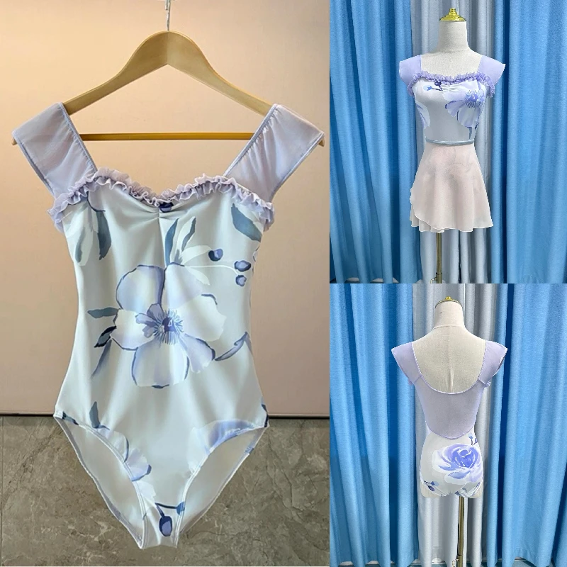 

Балетный купальник для женщин: новый дизайн, элегантный танцевальный комбинезон для девочек, одежда для ежедневных занятий балетом, йогой