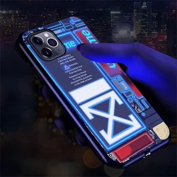 2024 Fashion Popular Hot Sale Design Smart Led Light Music Luminous Cell Phone Case For iPhone 16 15 14 13 12 11 Pro Max X XS XR