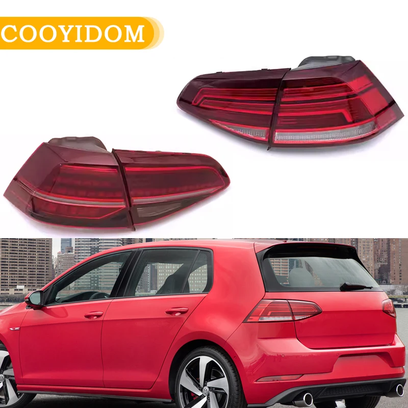 

Задний фонарь автомобиля для Volkswagen VW Golf 7,5 2018 2019 2020, сигнальная лампа, стоп-сигнал, задний фонарь в сборе, внешние аксессуары