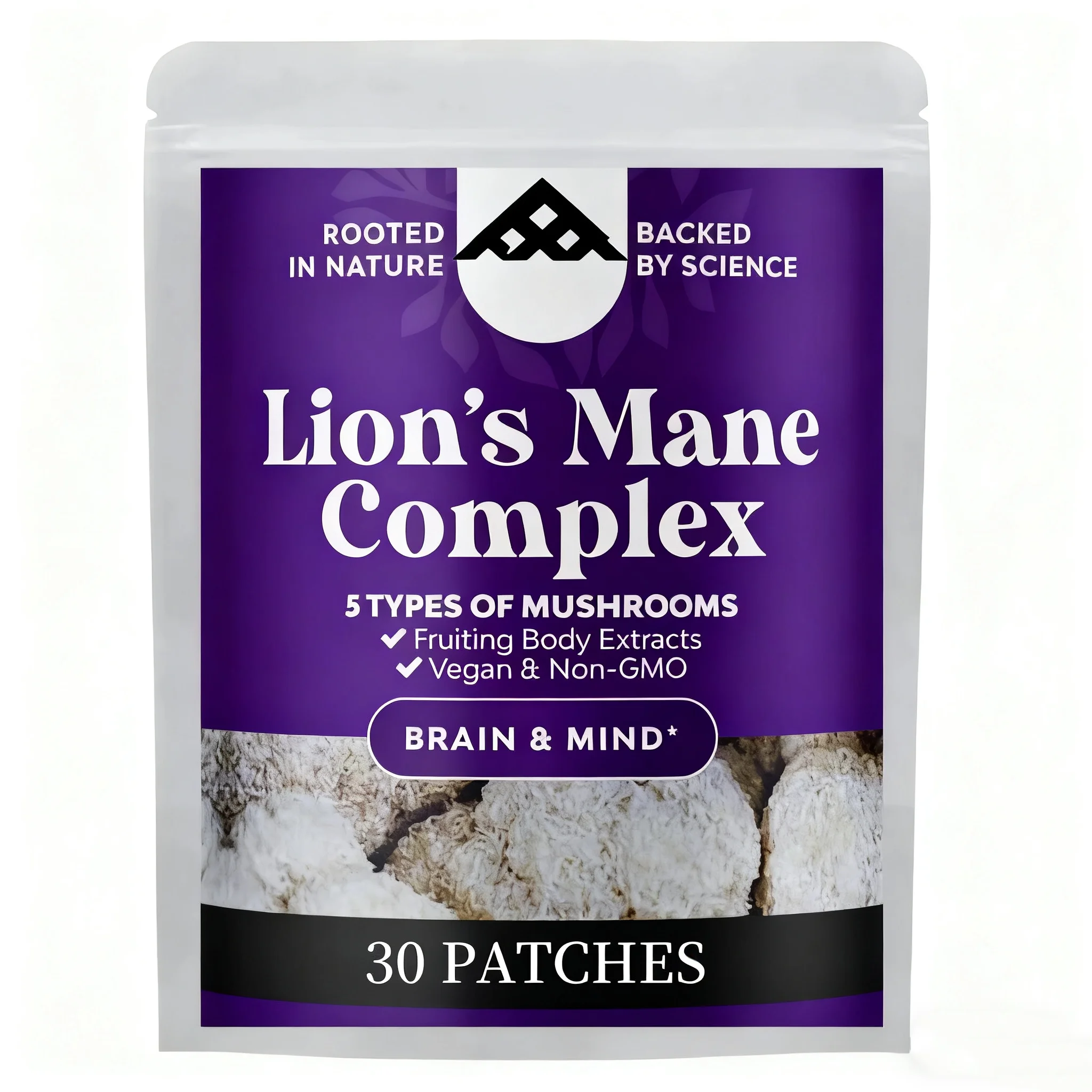 

Прозрачные пластыри Lions Mane Mushroom Память и фокус поддерживает иммунитетную систему и здоровье мозга, 30 пластырей