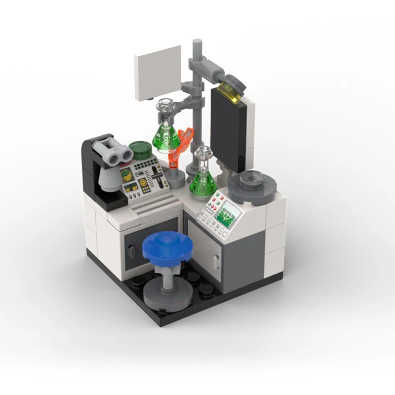 City Street View Model MOC Building Bricks Science Laboratory Modular Technology Gifts Holiday Assemble Children Toys Suit