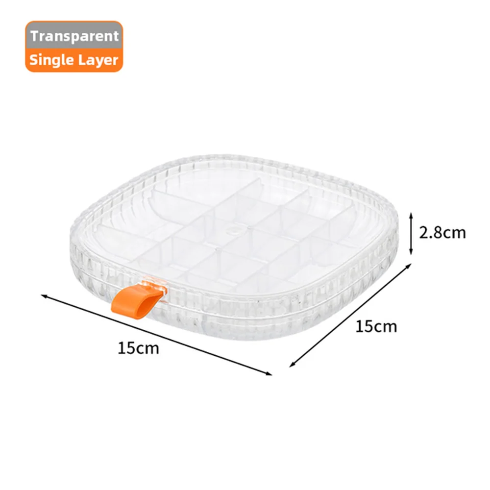 Multi grades caixa organizador de jóias transparente acrílico cosméticos recipiente de armazenamento pequenos itens caso de viagem portátil b88